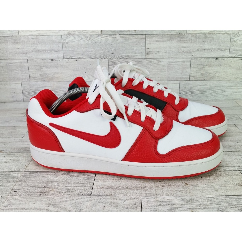 Mens Nike Ebernon Low PRM White University Red 2022 Trainers Sneakers Shoes Sz 9
